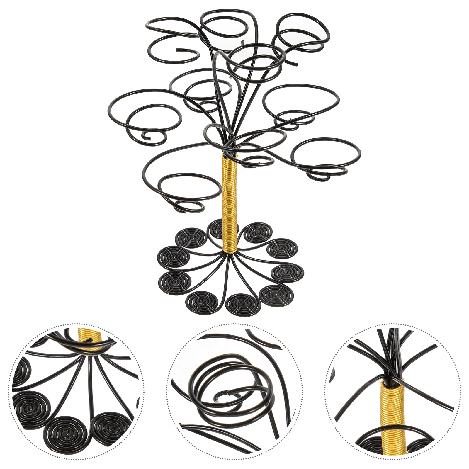 Plant Aluminum Wire Flower Stand Frame Air Planter Holder For Displaying Tillandsia Desk Work