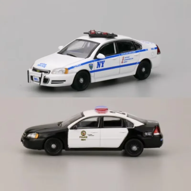 

596 Model 1/64 Scale Chevrolet's Impala Police Alloy Car Model Classics Adult Souvenir Gift Static Display