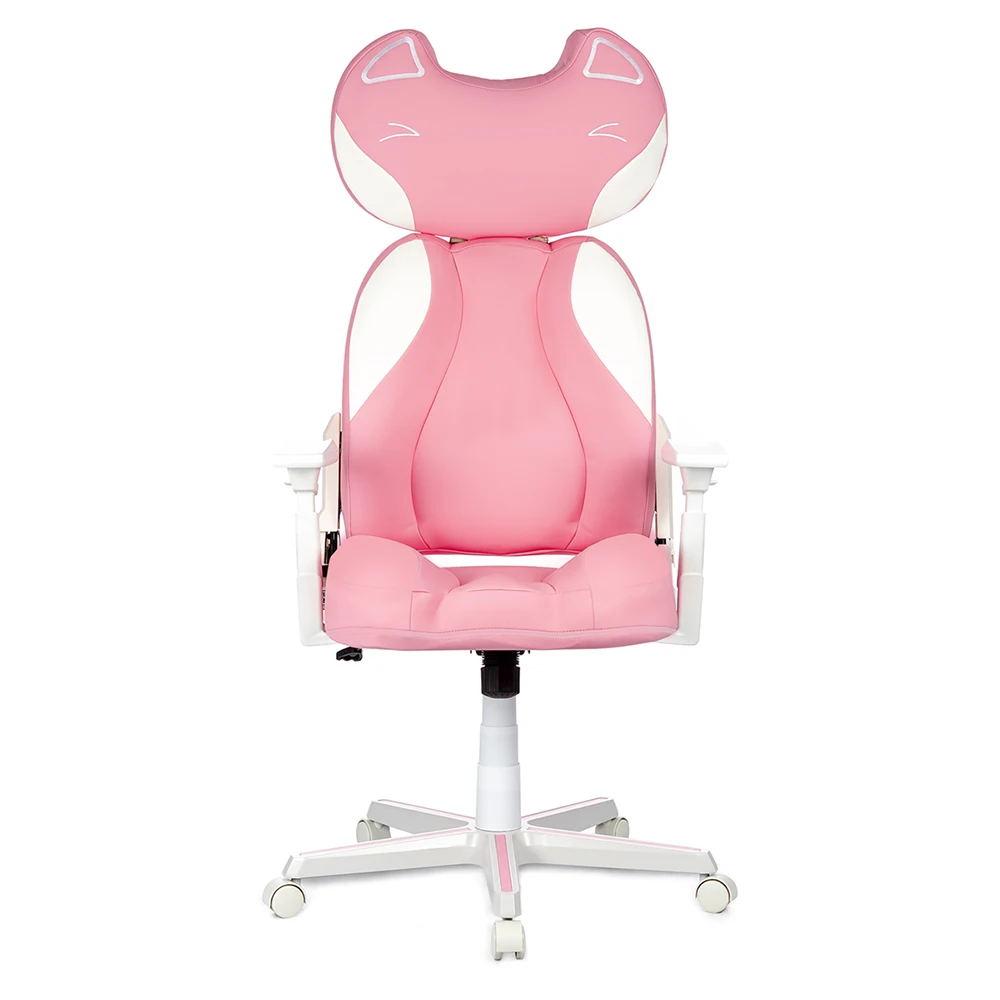 Gaming Chair 180 Degrees Reclining Pink Girls Swivel Cadeira Game Rosa