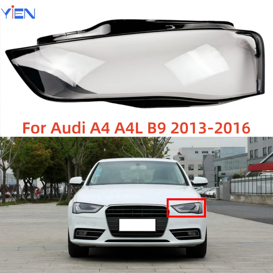 

For Audi A4 A4L B9 2013 2014 2015 2016 Car Accessory Products Replace A Transparent PC Headlamp Shell Headlight Lenses