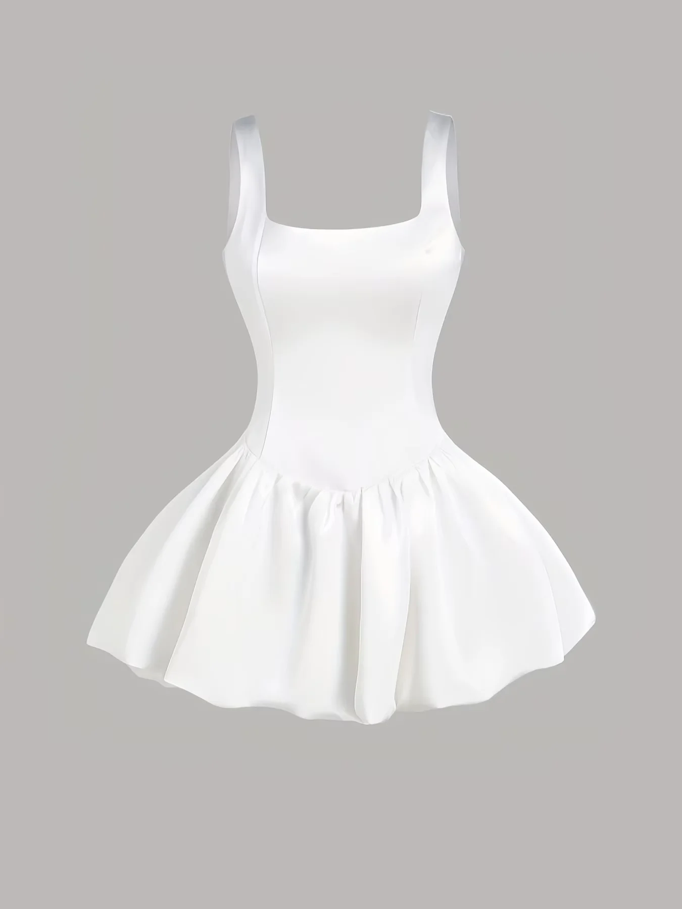 Französisches Cottagecore Kleid mit Blasensaum, Sexy Puffärmel Sommerkleid für Hochzeitsgäste, Elegantes Partykleid