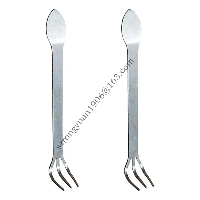 

1/2x Bonsai Rakes Bonsai Tree Tool Lightweight 3 Prong Stainless Steel Root Rakes Loosen Soil Tool with Ergonomic Handle