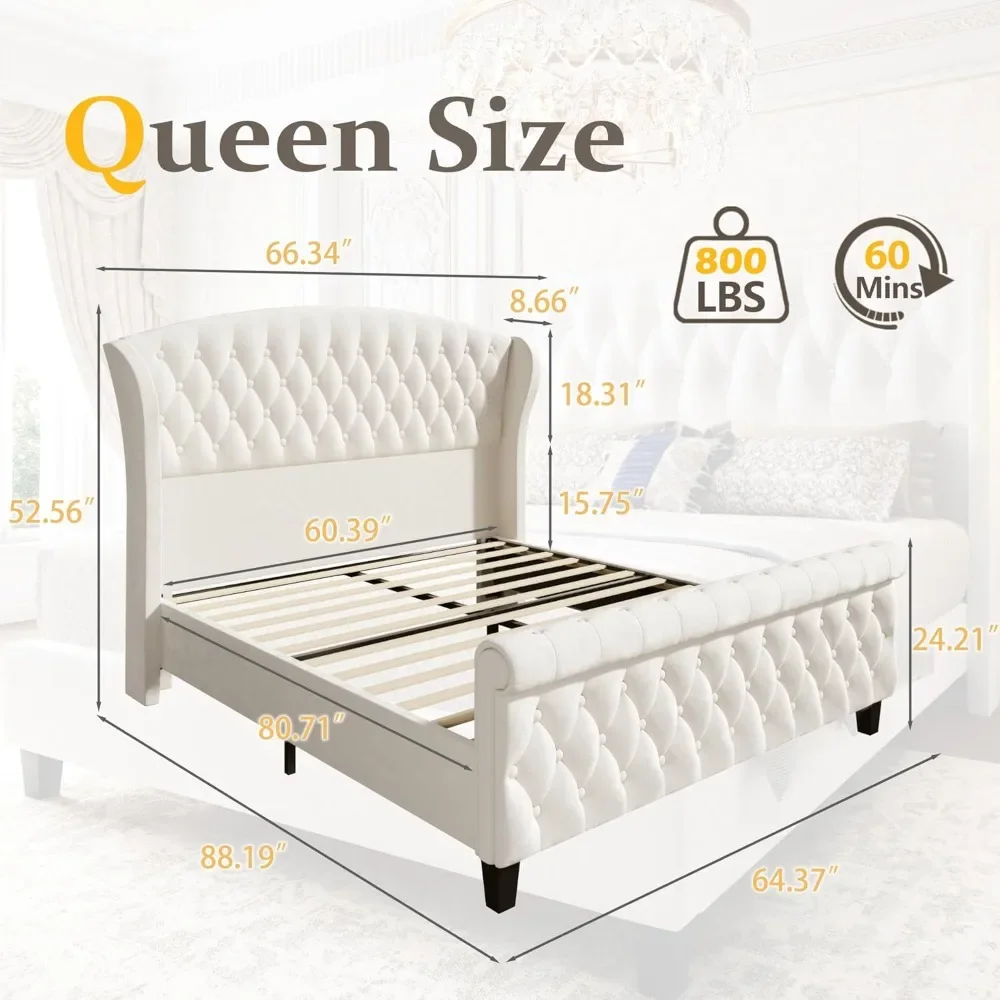 Platform Bed Frame, 52.5