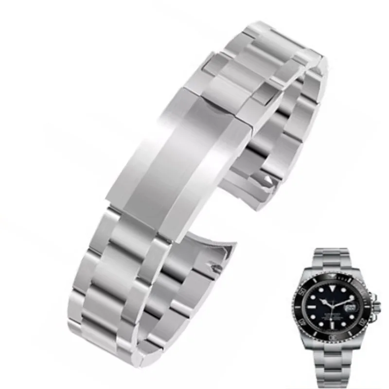 Bracelet 904 Stainless Steel Watchbands For Rolex SUBMARINER DAYTONA SUP GMT Men's Oyster Watch Bracelet Metal Strap 20mm 21mm