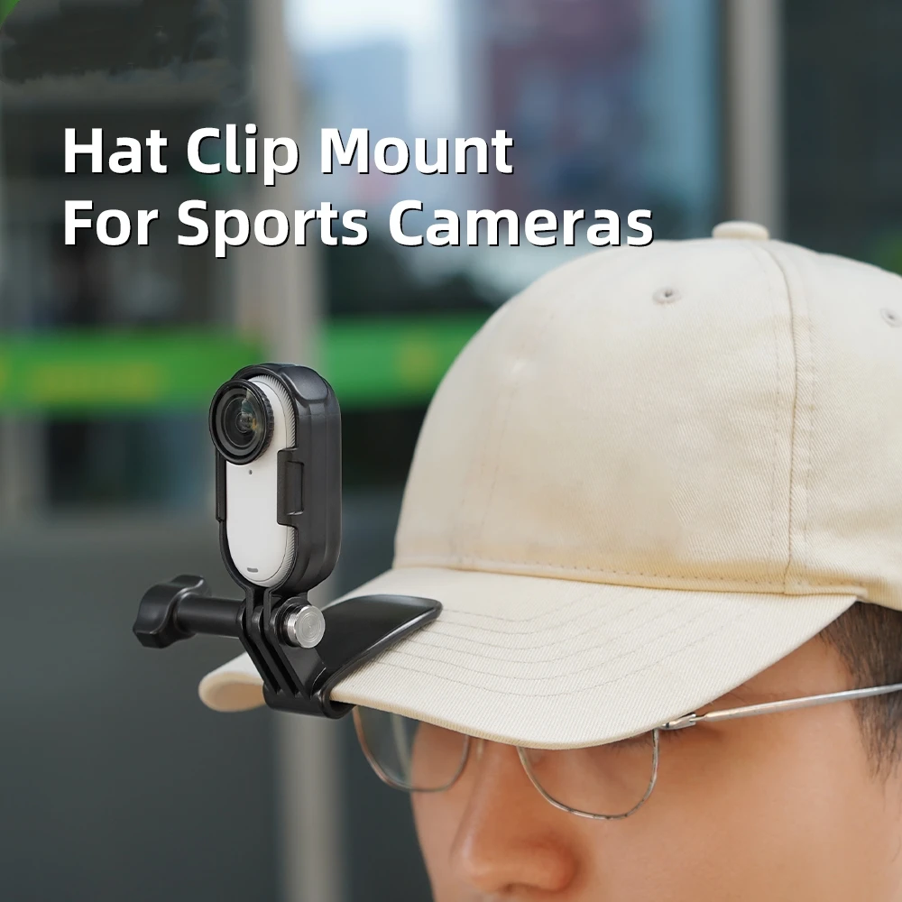 

Hat clip shooting kit for Insta360 GO 3S brim clip first person camera head mount GO3 frame accessories