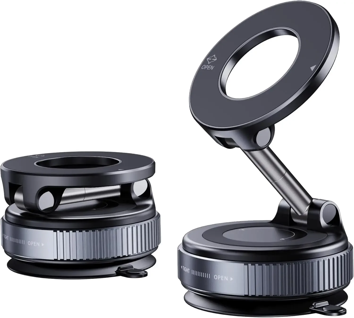 

Magnetic Phone Holder for Car,Vacuum Suction Cup Phone Mount,Magsafe Car Mount for IPhone, No Need Charge,Folding Holder