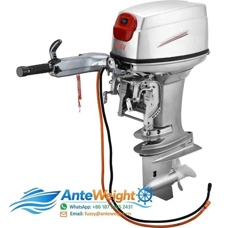 High-Power 50HP Electric Outboard Boat Engine Brushless DC Motor 144V 35KW