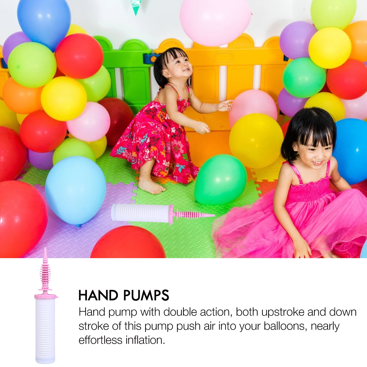 

1Pcs Hand Pump Balloon Air Pumps Easy Inflation for Yoga Balls Exercise Balls Hand Pumps Hand-Push Pump