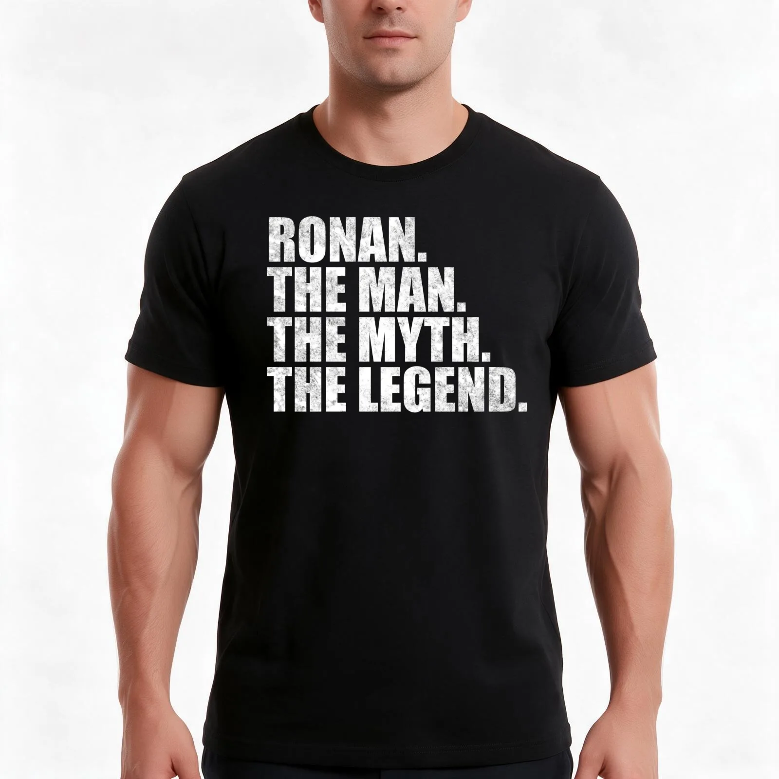 Ronan Name Ronan The Man The Myth The legend T-Shirt, Summer Casual Cotton Tee, Oversized Streetwear Tops, Vintage Graphic Print