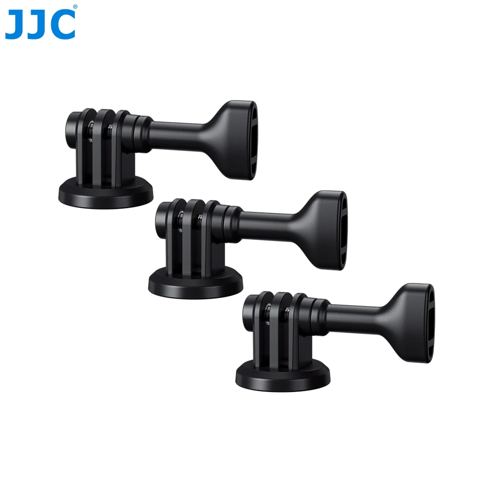 JJC Tripod Adapter Mounts For Gopro Hero 12 11 10 9 8 7 6 1/4-20 Screw Adapter For DJI Action 2 3 4 for Insta360 EKEN H9R Camera