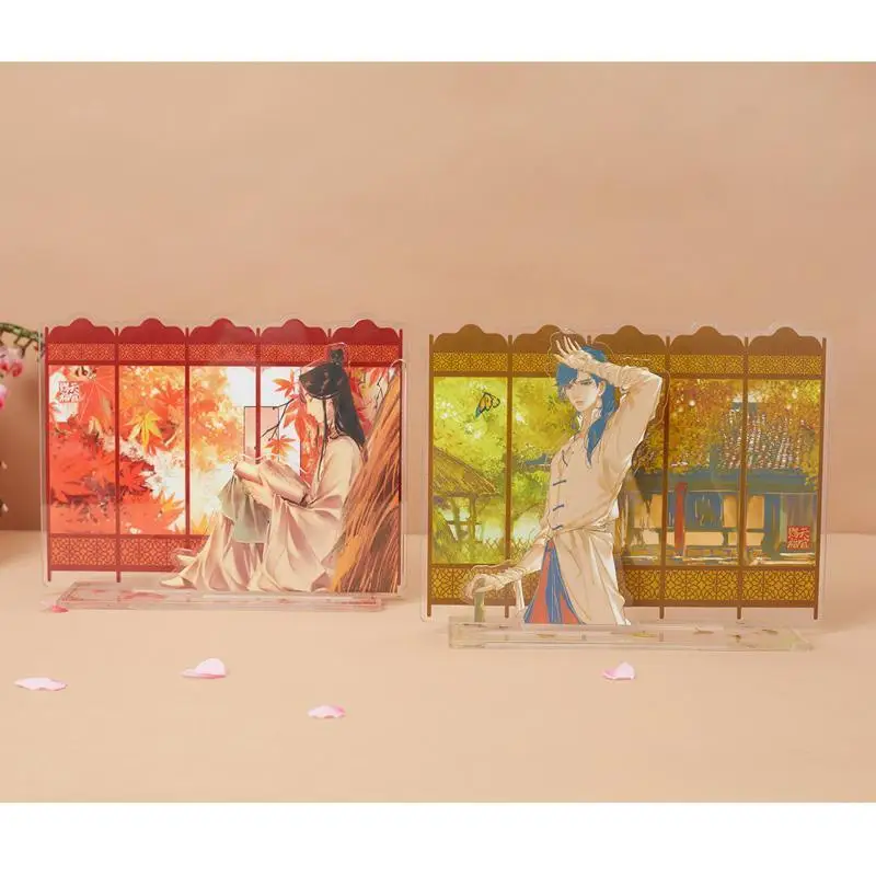 Heaven Official's Blessing Merch على الوجهين من الأكريليك ستاندي غابة القيقب الحمراء Pu Qi Guan Hua Cheng، Xie Lian