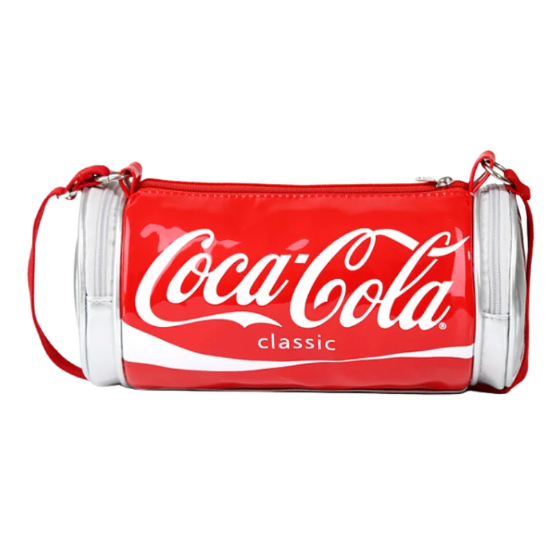 Small Originality Sports Bag Cola Style Crossbody Bag Waterproof PVC Protable Handbag for Women Daily Exercise Leisure Shopping