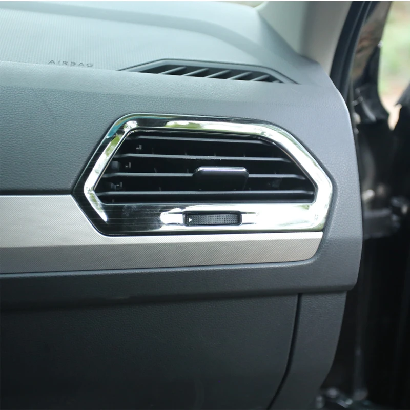 My good car For Volkswagen VW Tiguan L 2017-2020 Air conditioning outlet patch  stainless Accessories