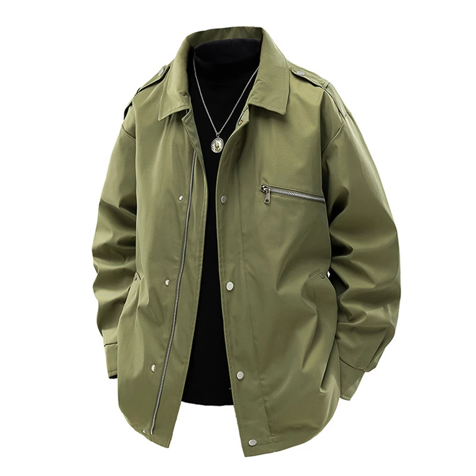 Windbreaker Jacket Men 8XL Plus Size Cargo Jacket Coat Male Fashion Casual Outerwear Camp Jackets Big Size 8XL