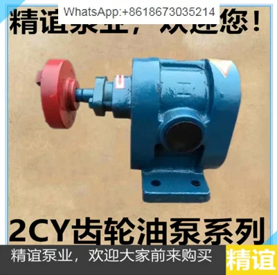

High temperature electric gear pump 2CY1.08/2.5, 2.1/2, 3/2.5 self-priming pump booster gear oil pump