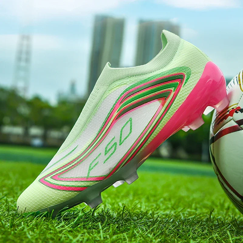 New Men Professional Football Boots FG Sneakers Cleats Futsal Unisex Hot Sale Soccer Shoes High-quality Women Ultralight