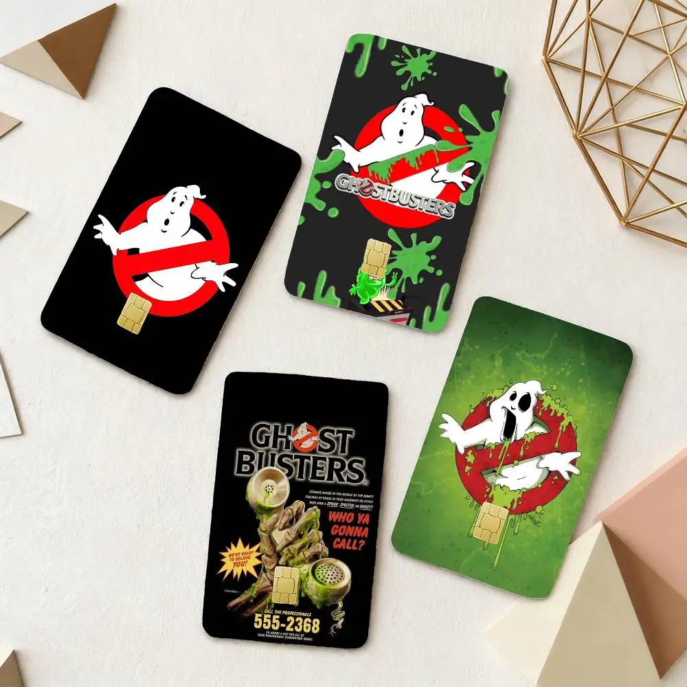 

Movie G-Ghostbusters Card Stickers Small Waterproof Chip 4PCS Card Sticker Anti-Scratch