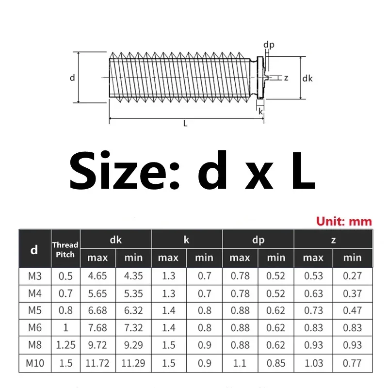 Copper Plated Spot Welding Screw M3 M4 M5 M6 M8 Carbon Steel Solder Point Bolt Weld Stud Welding Nails For Capacitor Discharge