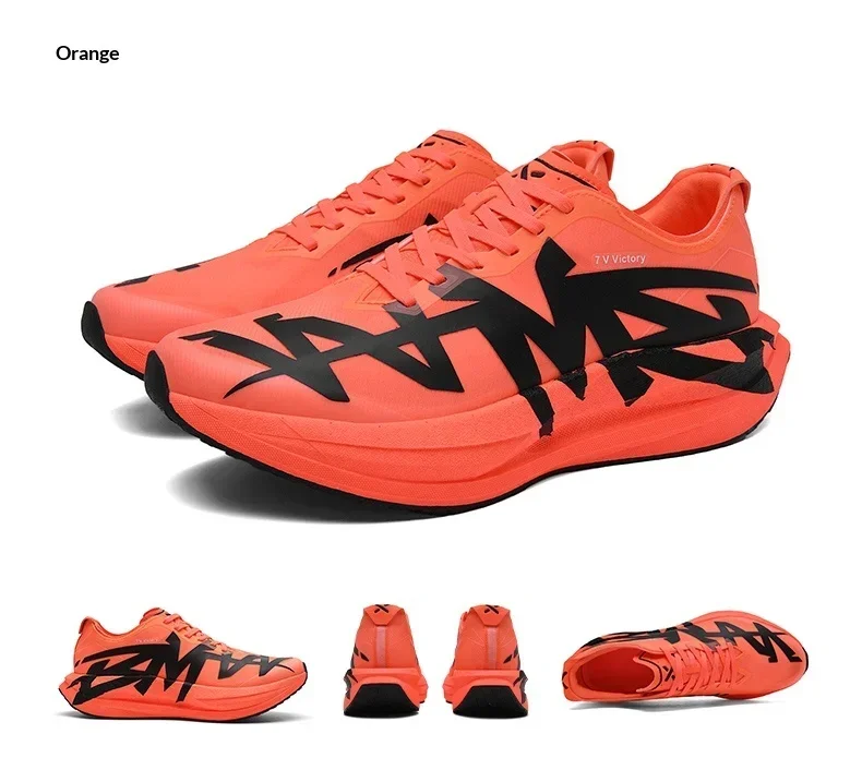 Herren-Laufschuhe, Sportliche Sneaker, Atmungsaktiv, Rutschfest, Marathon, Carbon-Platte, Outdoor-Jogging, Dicke Dämpfung, Mesh, Fitness-Training – Detail 21