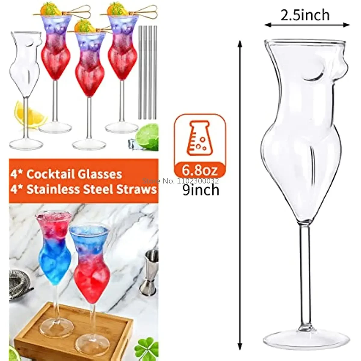 2PC Women Body Shape Red Wine Glass Goblet Party Wine Mug Cocktail Glasses Bar Club Beauty Goblet Glass Naked Girl Cup