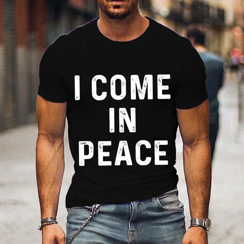 I Come in Peace I\'m Peace Funny Matching Couples I Come in Peace Couple Matching TShirt Lovers Tshirts Black Tees Y2k Clothes