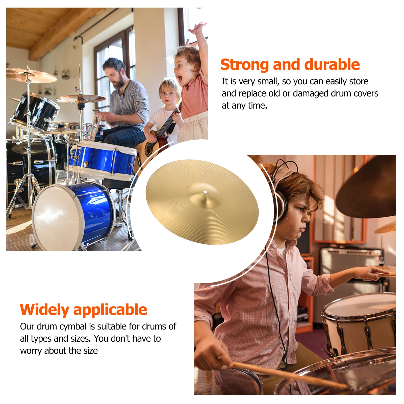 

Jazz Drum Cymbals Brass Fitting Percussion Metal Accessories Accessory Part Ride