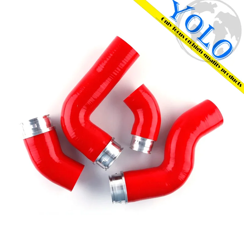 For VW Golf GTI MK5 MKV Audi A3 8P 2.0 TFSI 2006 - 2009 Silicone Intercooler Boost Hose Tube Kit 2008 2007 Auto High Performance