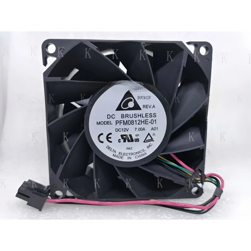 

C FOR Высокоуровневый охлаждающий вентилятор PFM0812HE-01 12 В 7,00 А 80*80*38 мм