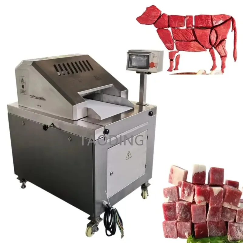 Automatic CNC Meat Cutting Machine Frozen Chicken Block Beef Meat Cube Cutter Multifunctional Pork Meat Chopping Machine