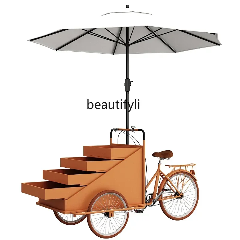 

44Stall Promotion Rack Dining Car Mobile Snack Car Float Stall Drink Coffee Car