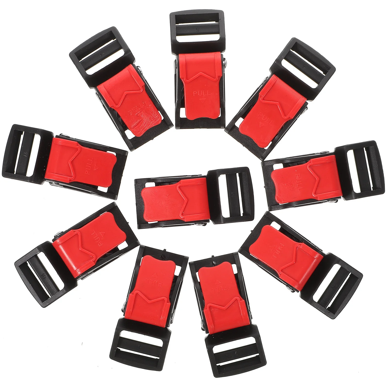 

10Pcs Quick Release Buckle Motorcycle Safety Strap Durable Lightweight Easy Carry Simple Install Replacement