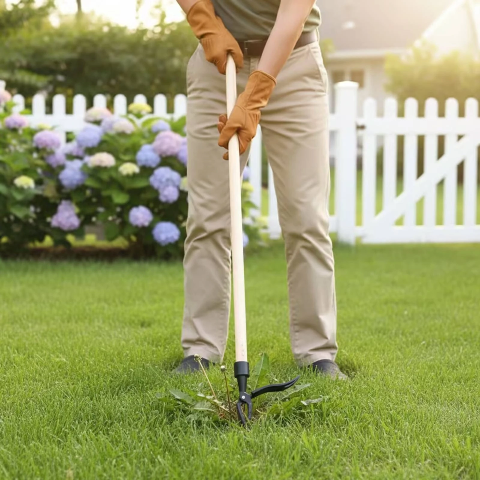 Plant Puller Manual Stand up Plant Puller Weeder Sturdy Root Remover Effortless for Gardeners, Garden, Lawn