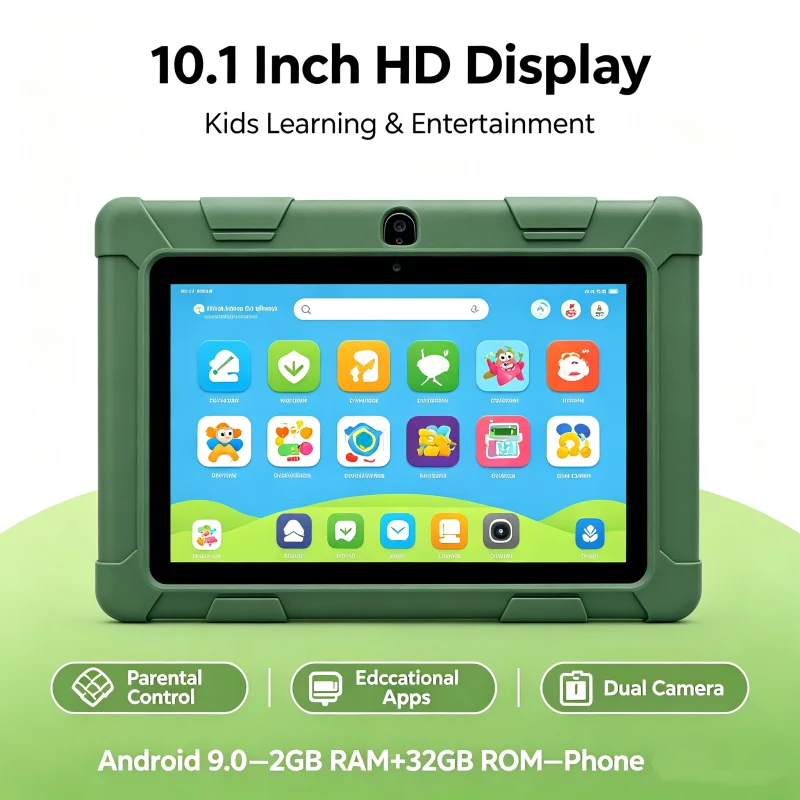 10.1 Inch 4G Phone Call, Z80 Android 9.0 Tablet PC MTK6737 A53 1.5GHz Quad Core, 2GB RAM 32GB ROM, Dual Camera