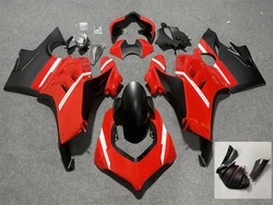 Motorcycle Fairing kit for Ducati V4S 20-22 V4 2020 2021 2022 Fairing Red matte black motorcycle guard+Wind wing big wings