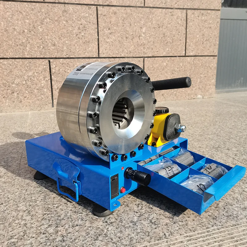 Manual Pipe Press Steel Pipe Shrinking Machine Small YouTube Brake Pipe Squeezing Machine Shrinking Head Portable Hydraulic Shri