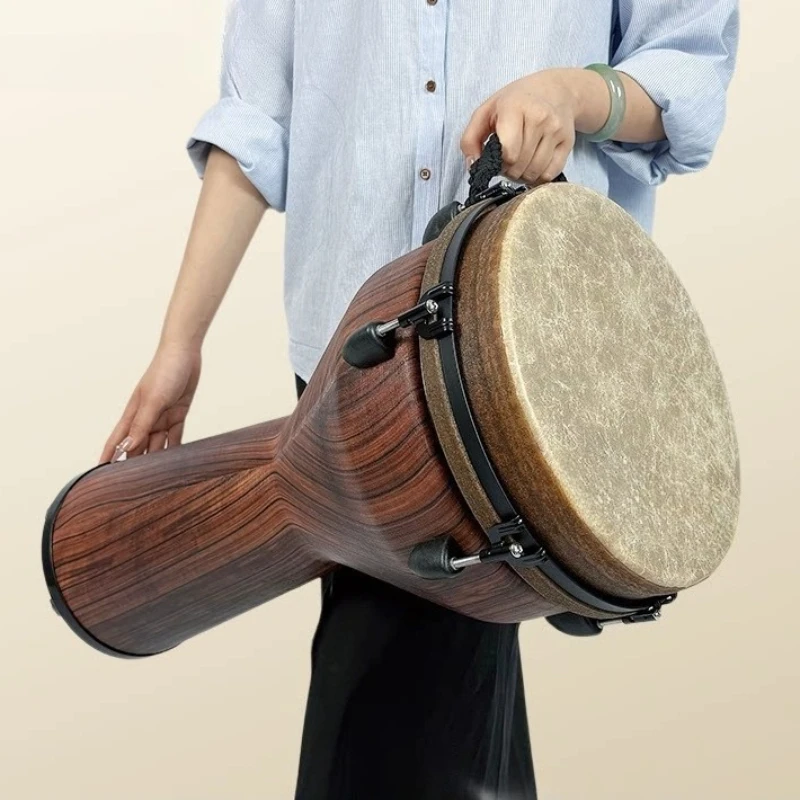 12 Inches Djembe Drum Professional Portable Beginner Hand Djembe Drum Adult Sound Healing African Drums Musical Percussion