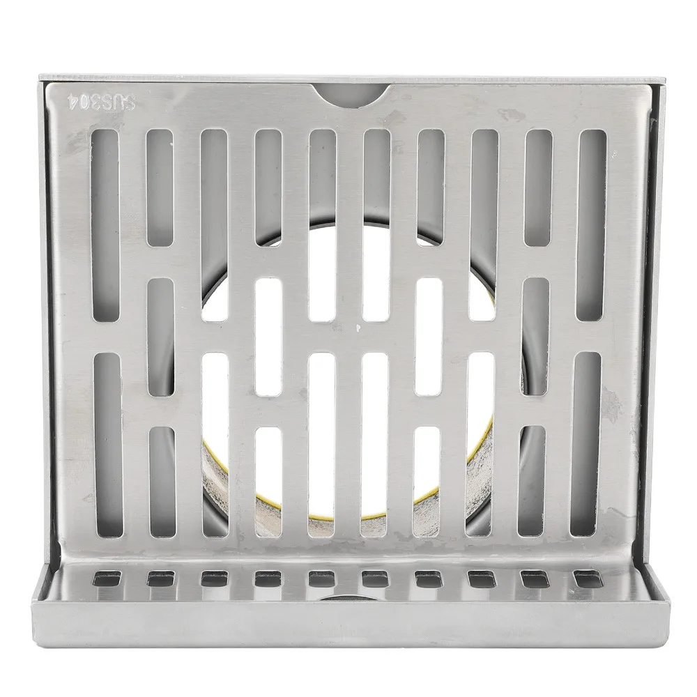 L-Shaped Corner Floor Drain Right Angle Design Horizontal Drainage System Side Floor Drain 304 Stainless Steel