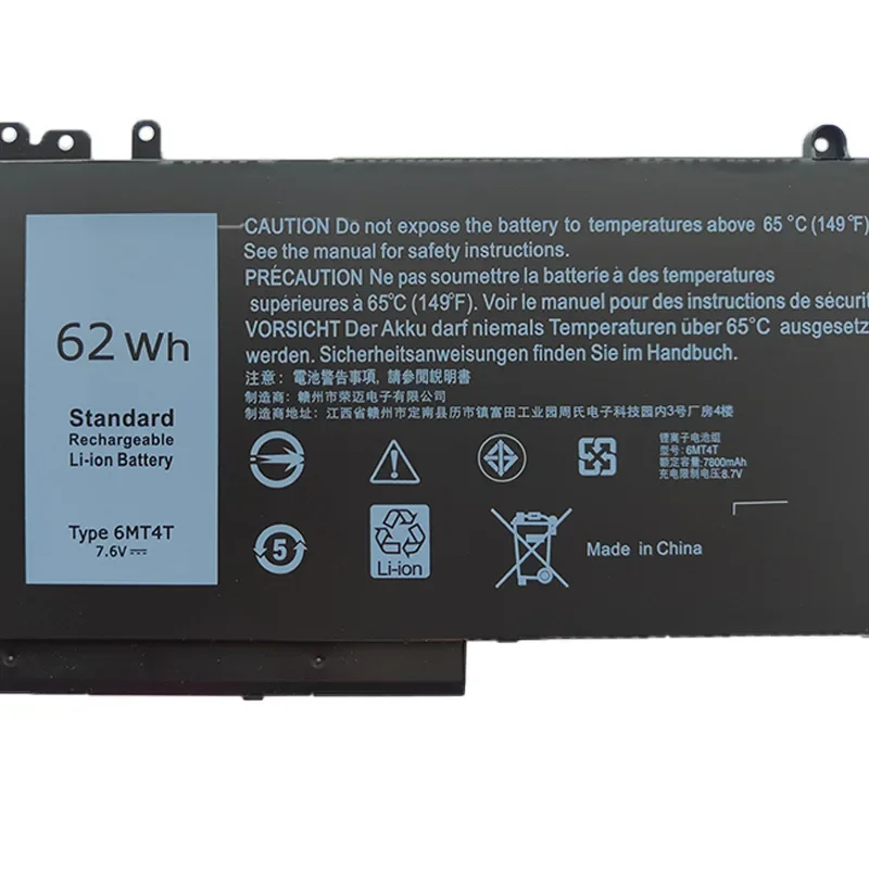 6MT4T 62Wh Laptop Battery for DELL Latitude E5470 E5570 E5450 E5550 E5270 15 E5570 14 5470 for Dell Precision 15 3510 M3510