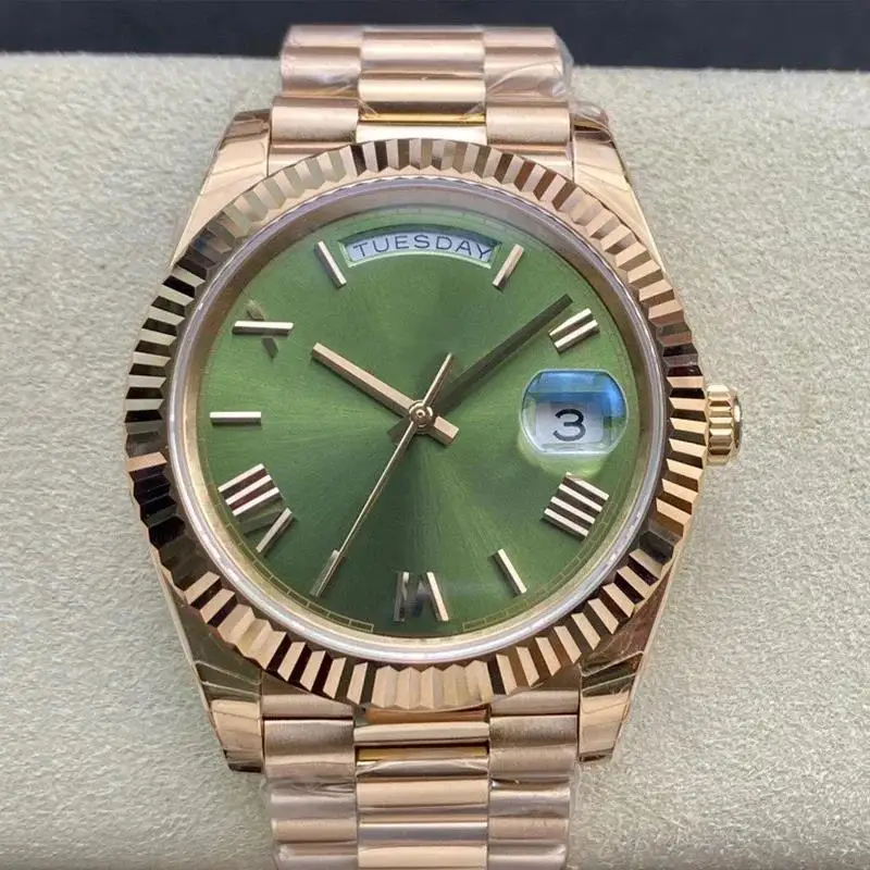Hot Selling Luxe Heren Horloge Dual Kalender Automatische Mechanische Mode Vrouwen Daydate 36 Mm 40 Mm Paar Horloge