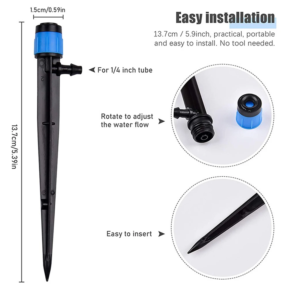 Rotating Sprinklers with Spike Interchangeable Head 360 Degree Sprayers Garden Saving Watering Irrigation Tool Kits