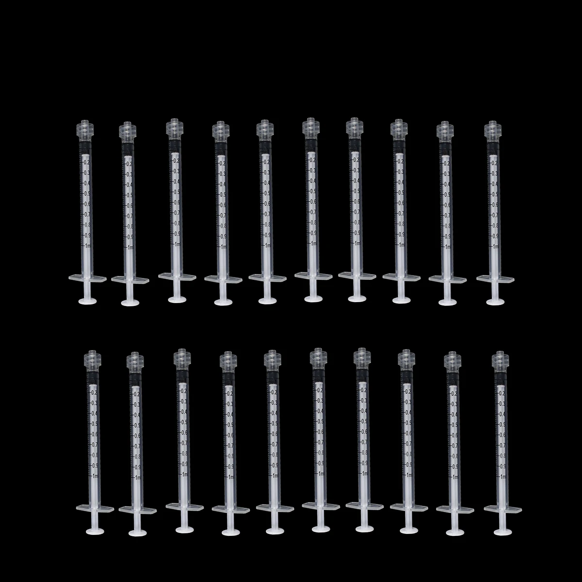 1ml Luer Lock Syringe Disposable Syringe for Laboratory Pet Supplement Measurement Nutrition Sterile Separate Tool
