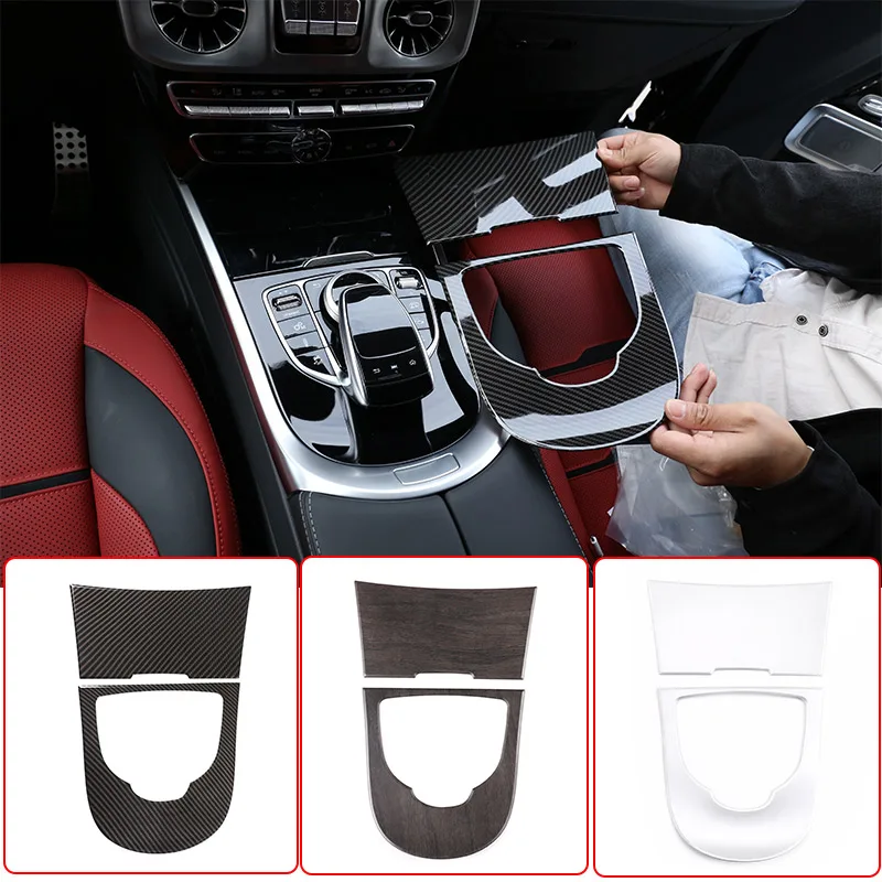 For Mercedes-Benz G-Class W464 G500 G63 2019-2024 ABS Car Central Control Panel Decoration Sticker Car Interior Accessories