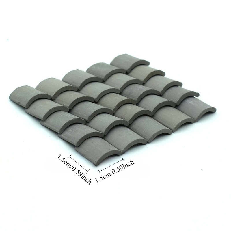 20pcs 1:16 Scale Dollhouse Mini Model Bricks, Mini Bricks and Tiles Playhouse Doll House Diy Mini Building Accessory Ornament