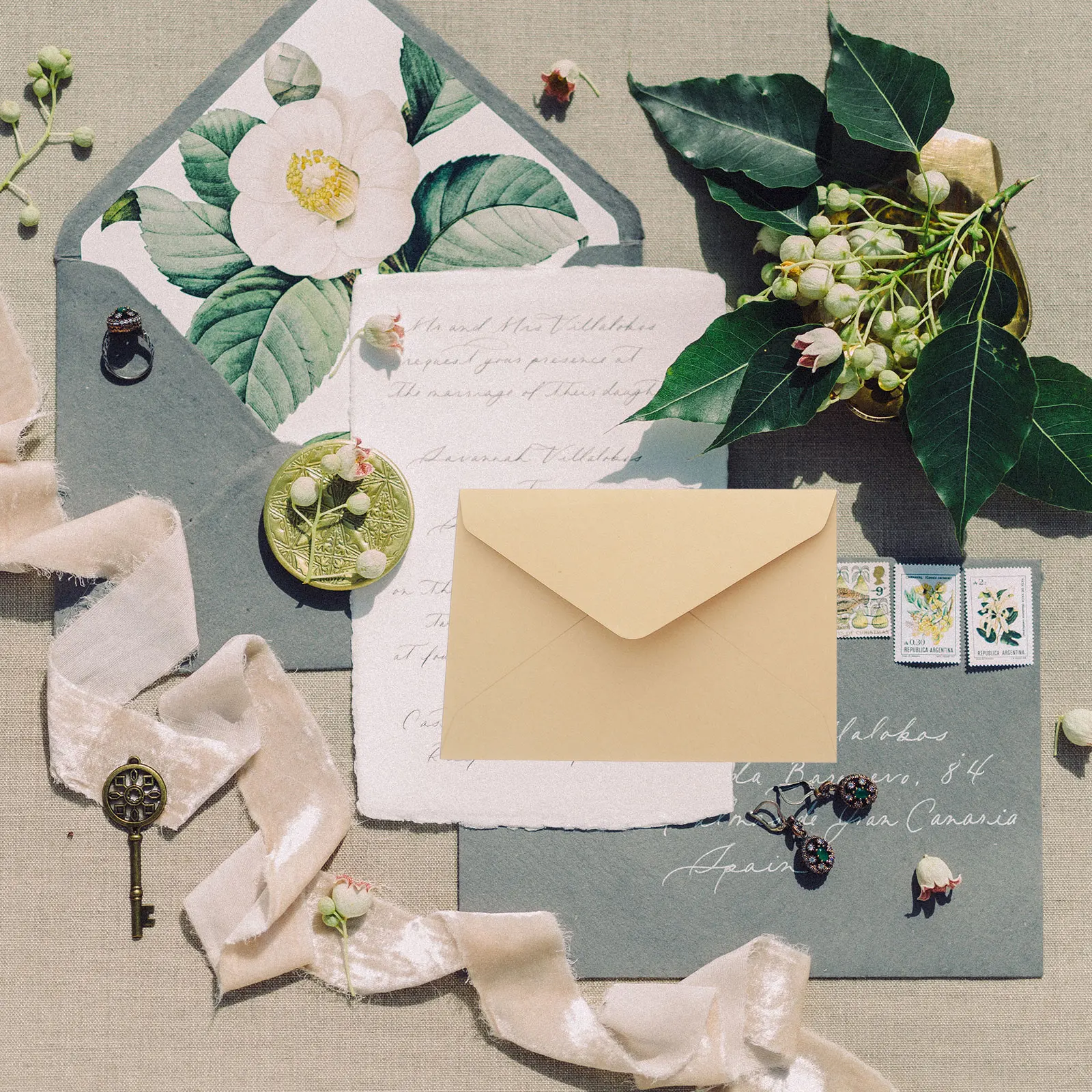 10pcs Vintage Envelopes Unique Kraft Paper Invitation Letter Retro Writing Stationery Greeting Cards Envelop No Bleed Ink Pen