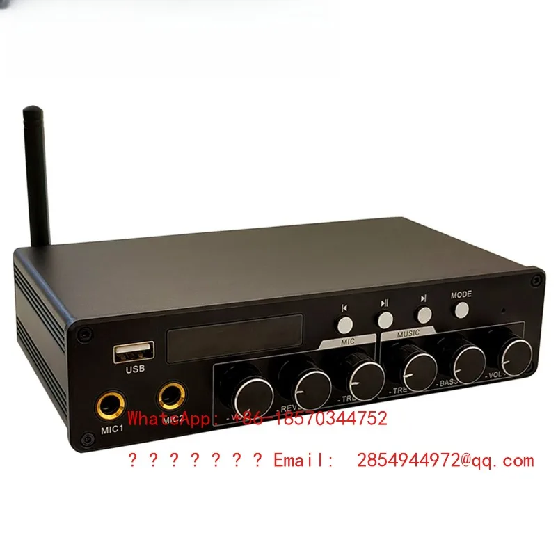 ZK-AS200 High-end Practical Home Theater Bluetooth Power Amplifier TPA3116D2 Chip High Power 200W