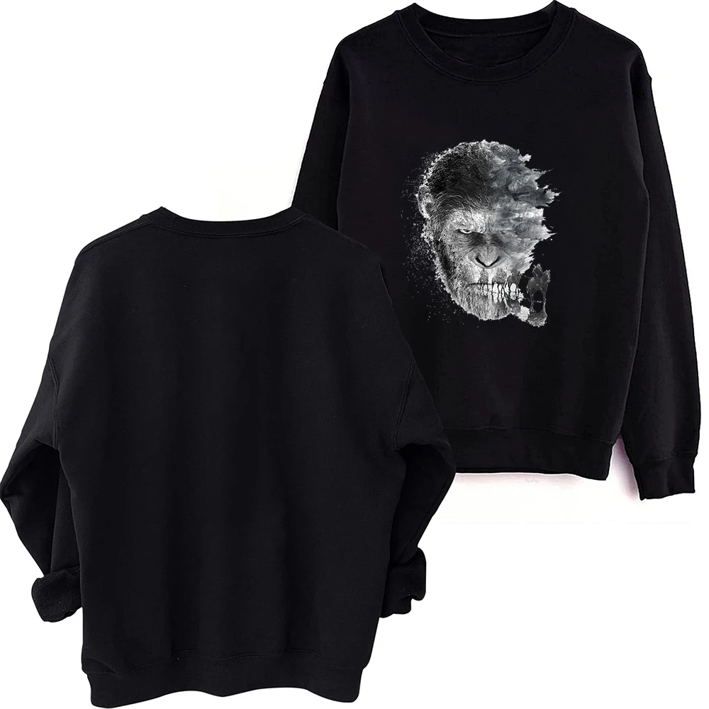 Kingdom of the Planet of the Ape(B) Sweatshirt Harajuku Round Neck Long Sleeve Oversized Hoodie Fans Gift