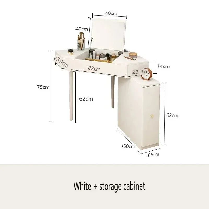 New solid wood corner dresser triangular desk with integrated drawers, ideal for small bedrooms as dresser storage units