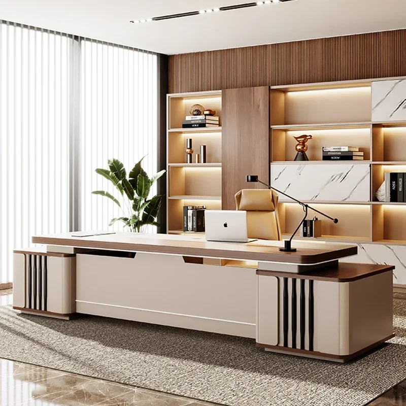 

European Office Table Motion Desk Square Bureau De Travail Gaming Office Desks Study Height Craft Tavolino Commercial Furniture