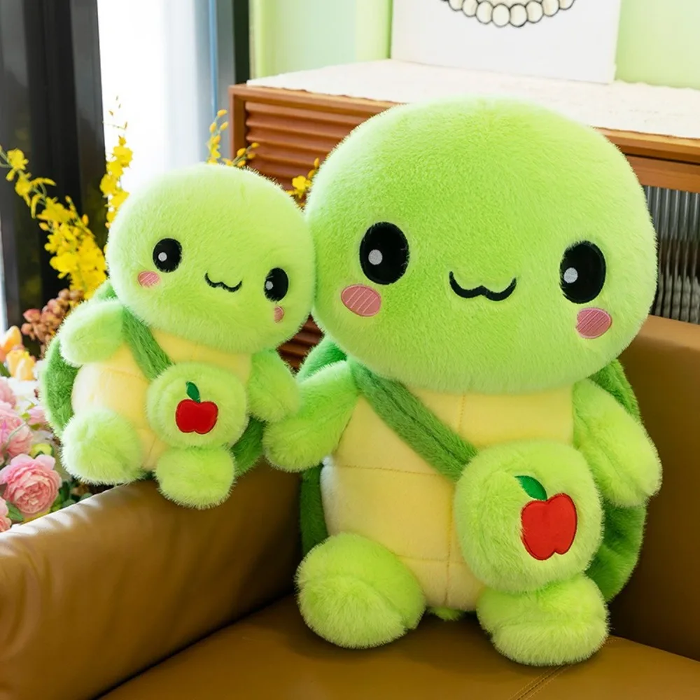 Muñecas de peluche de 23cm/35cm, mochila, tortuga, juguete de peluche suave, muñeco de peluche, regalo de cumpleaños