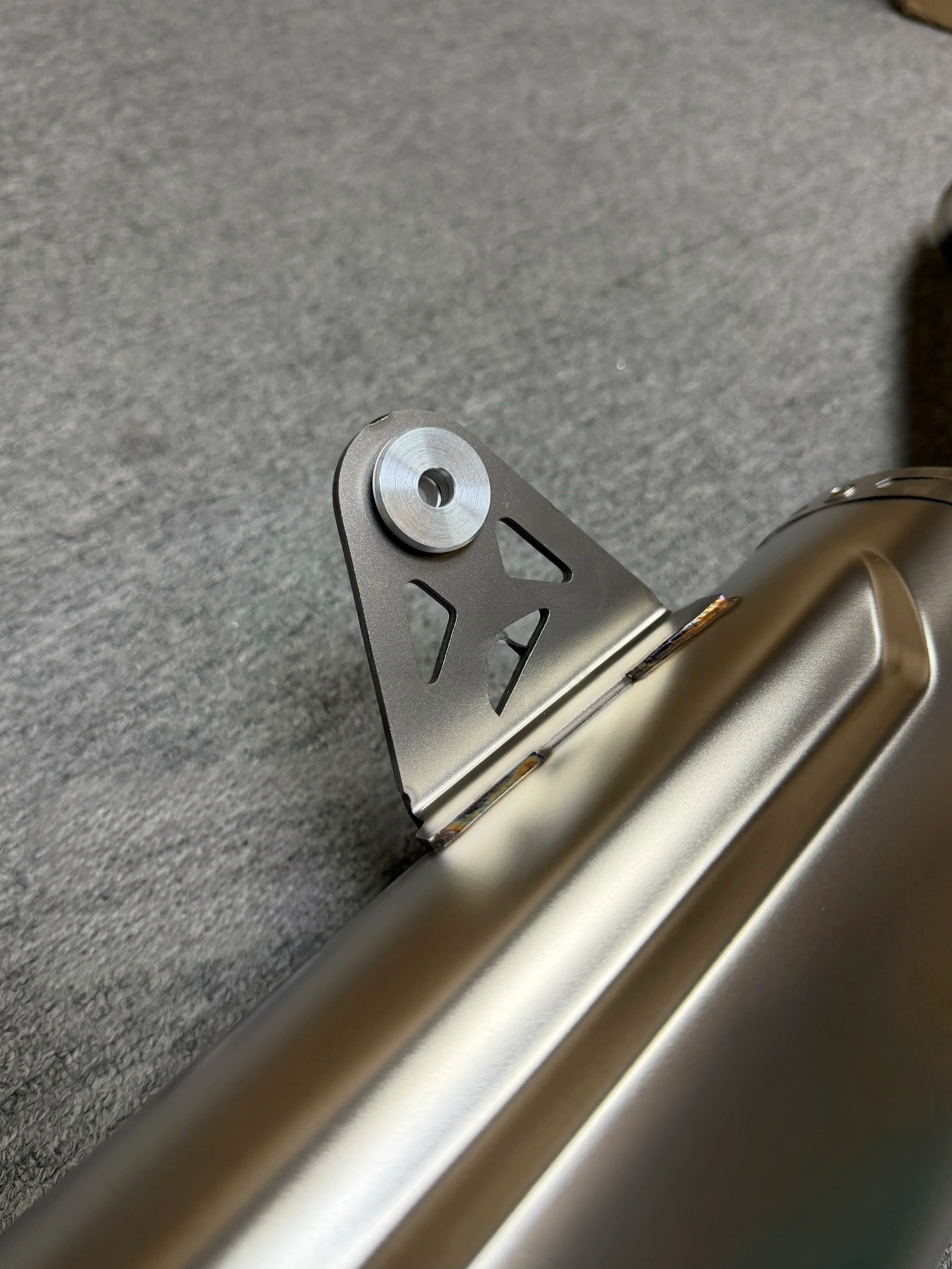 For CFMOTO 1000MTX FST Titanium Alloy Embossed Tail Cap Exhaust End Assembly OEM Hole Position Damage-Free Replacement Part